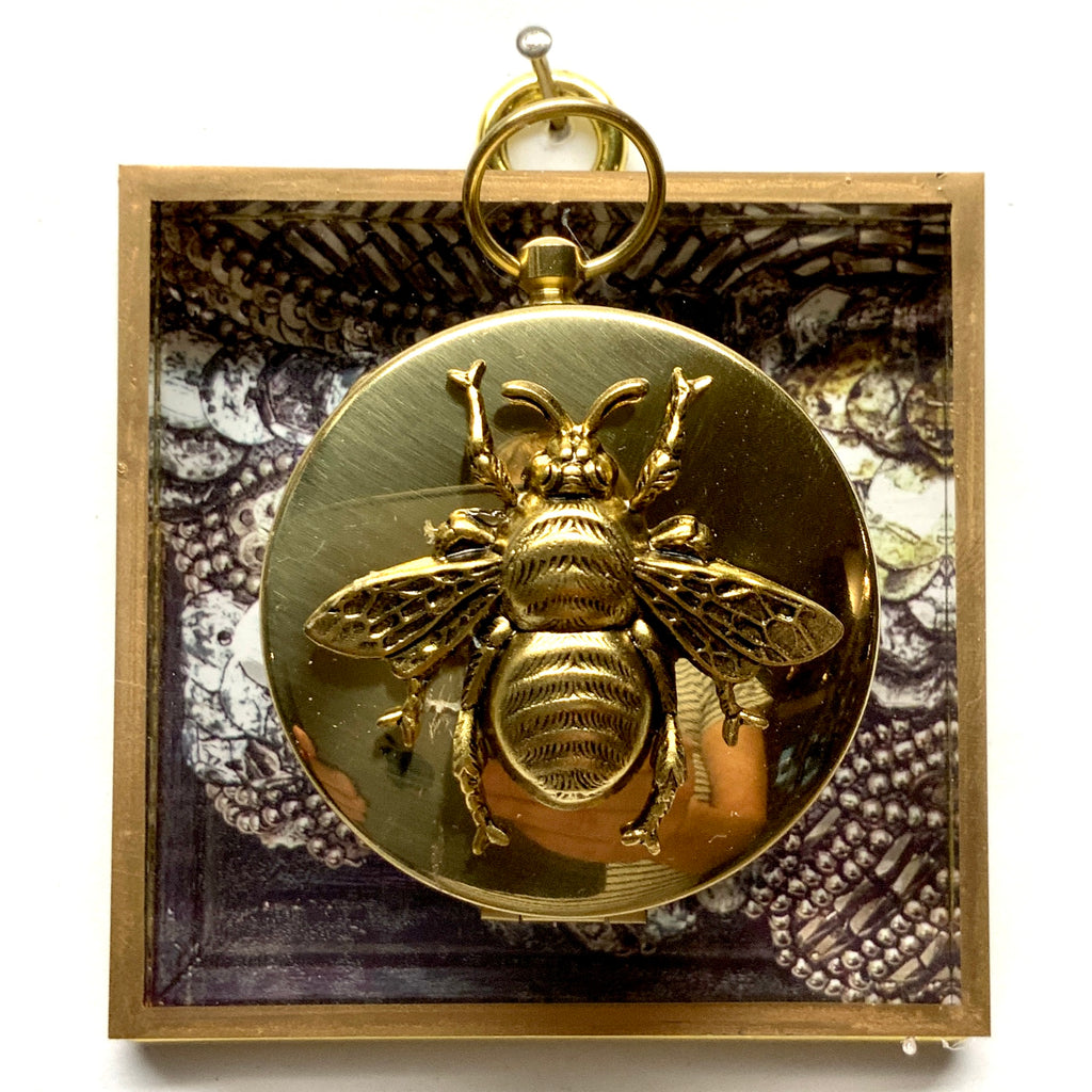 Acrylic Frame with Grande Bee on Compass / Slight Imperfections (3