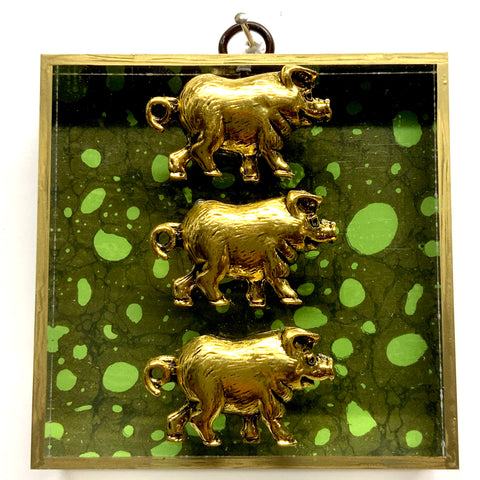 Acrylic Frame with 3 Little Pigs / Slight Imperfections (4