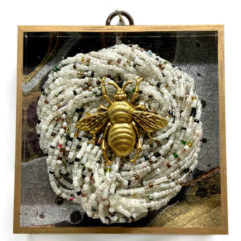 Acrylic Frame with Grande Bee on Necklace / Slight Imperfections (4