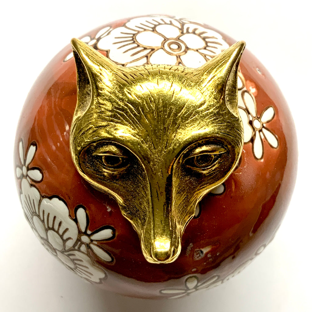 Ceramic Ball Frame with Fox / Slight Imperfections (3