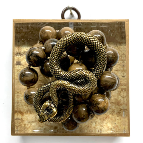 Acrylic Frame with Snake on Necklace / Slight Imperfections (3