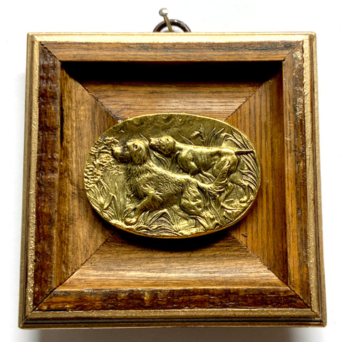 Wooden Frame with Sporting Dogs (4