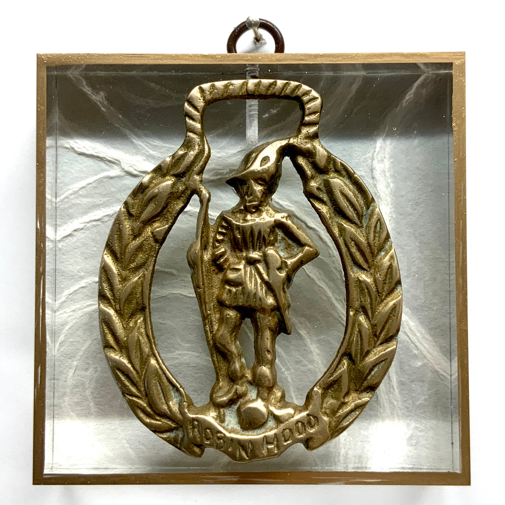Acrylic Frame with Horse Brass / Slight Imperfections (4