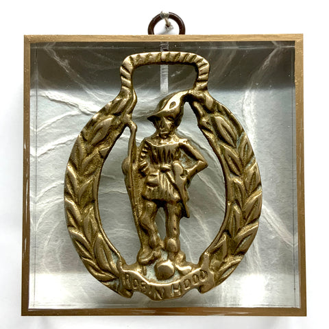 Acrylic Frame with Horse Brass / Slight Imperfections (4