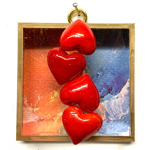 Acrylic Frame with Hearts / Slight Imperfections (3