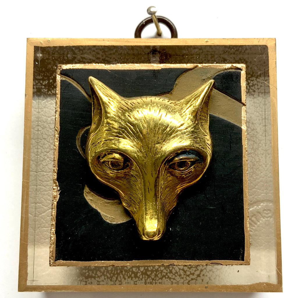 Acrylic Frame with Fox on Coromandel / Slight Imperfections (3