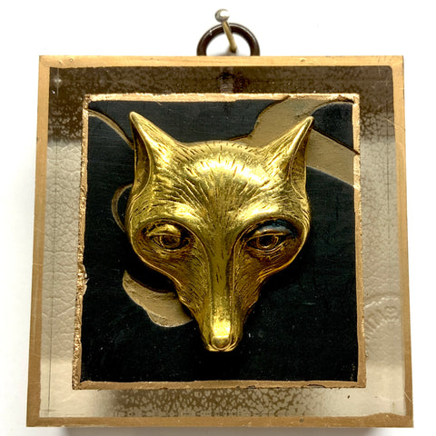 Acrylic Frame with Fox on Coromandel / Slight Imperfections (3