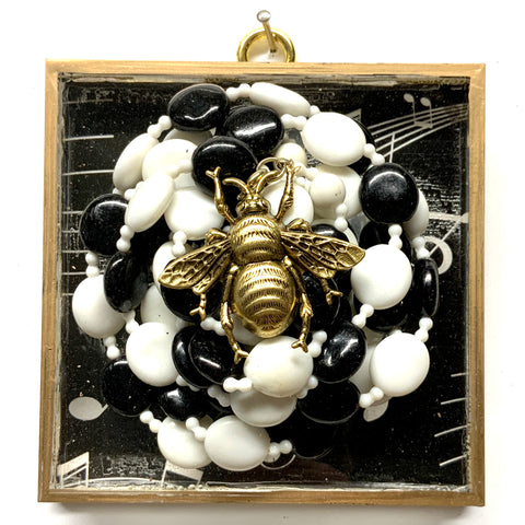 Acrylic Frame with Grande Bee on Necklace / Slight Imperfections (4