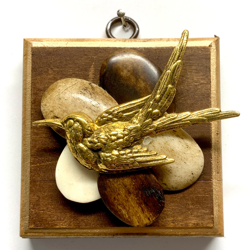 Wooden Frame with Swallow (3.25