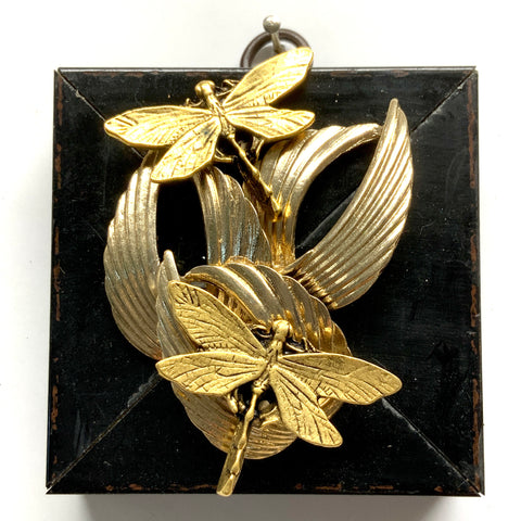 Modern Lacquered Frame with Dragonflies on Brooch (3