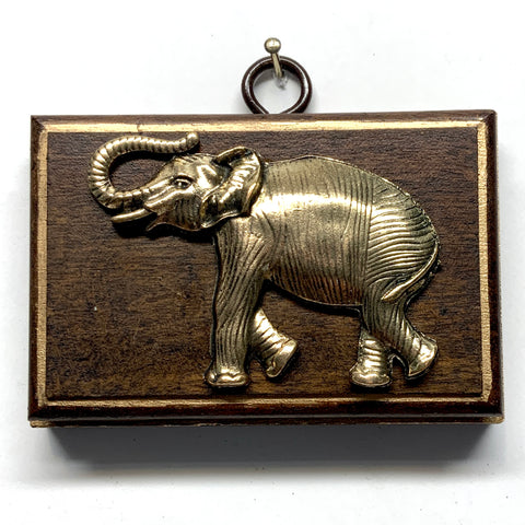 Mahogany Frame with Elephant (3.5” wide)