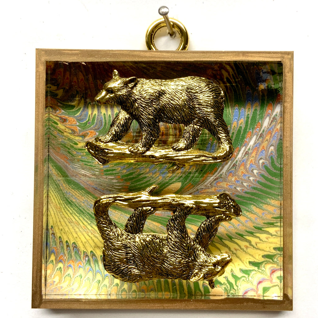 Acrylic Frame with Bears / Slight Imperfections (3
