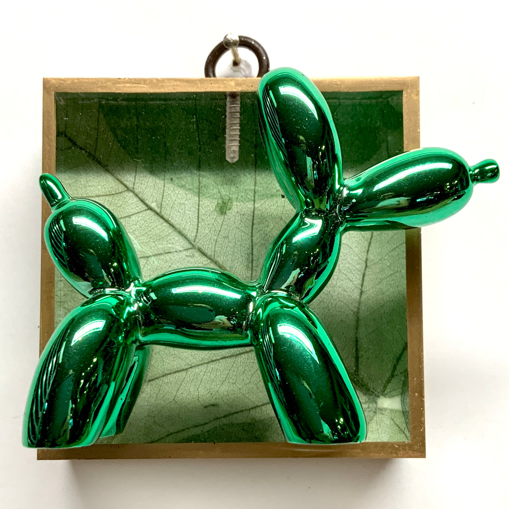 Acrylic Frame with Balloon Dog on Mulberry Paper / Slight Imperfections (3