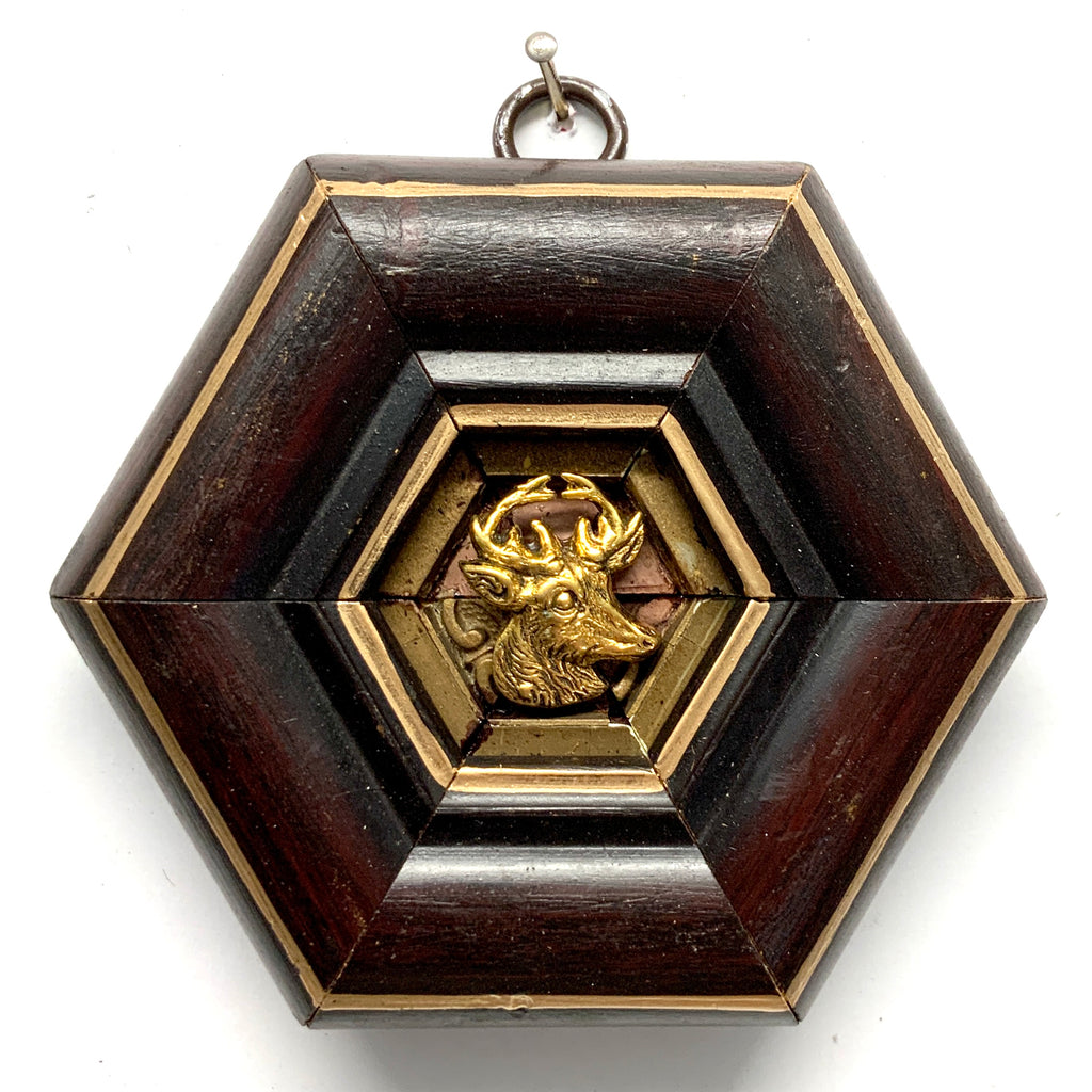 Wooden Frame with Stag (4