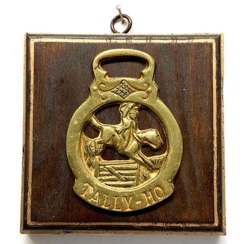 Wooden Frame with Horse Brass (5