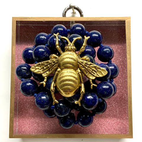 Acrylic Frame with Grande Bee on Necklace / Slight Imperfections (3