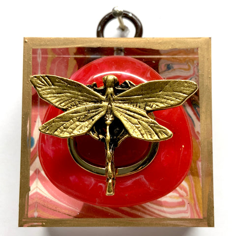 Acrylic Frame with Dragonfly / Slight Imperfections (2