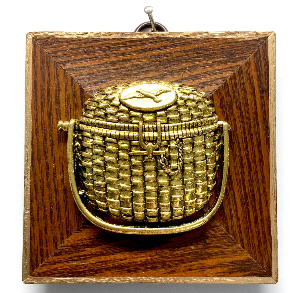 Wooden Frame with Nantucket Basket (3.75