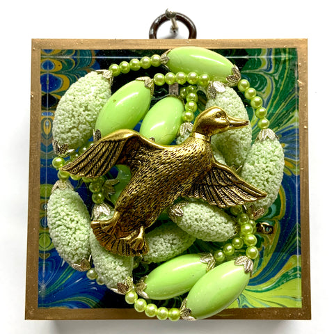 Acrylic Frame with Duck on Necklace / Slight Imperfections (3