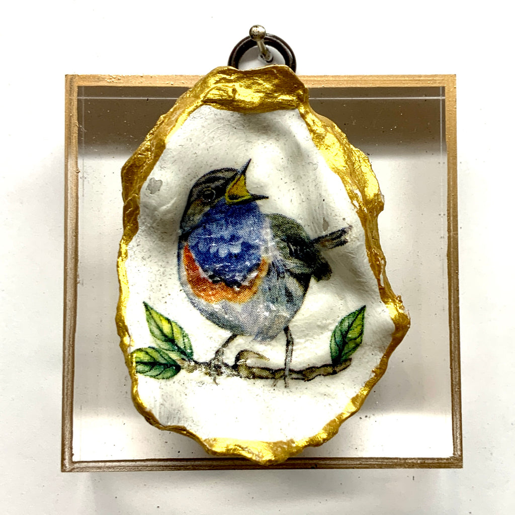 Acrylic Frame with Bird Oyster Shell / Slight Imperfections (2.75