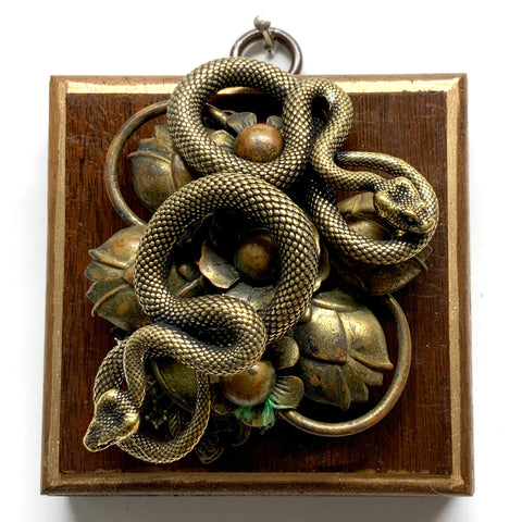 Wooden Frame with Snakes (3.25