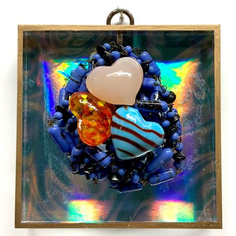 Acrylic Frame with Hearts on Necklace / Slight Imperfections (4
