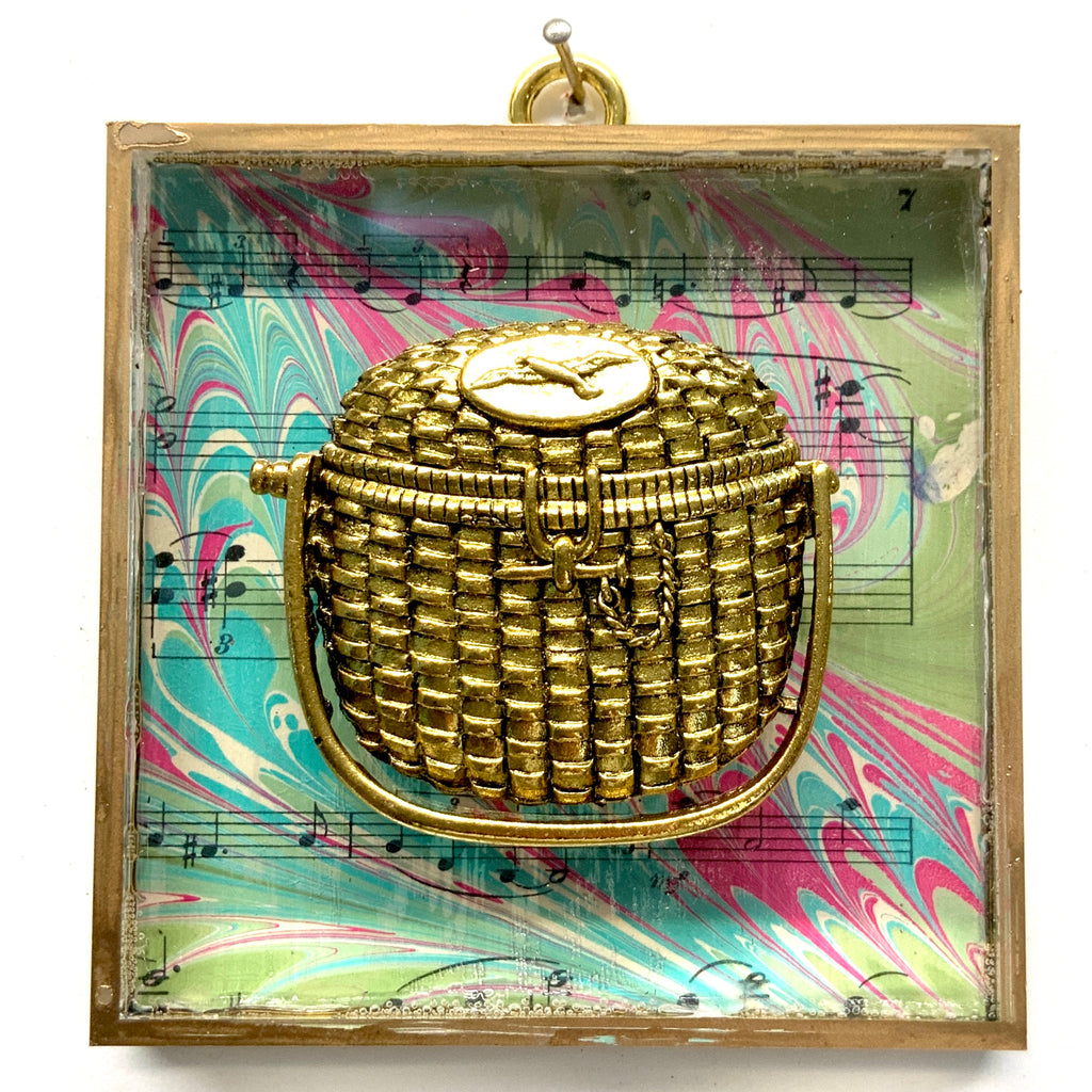 Acrylic Frame with Nantucket Basket / Slight Imperfections (4