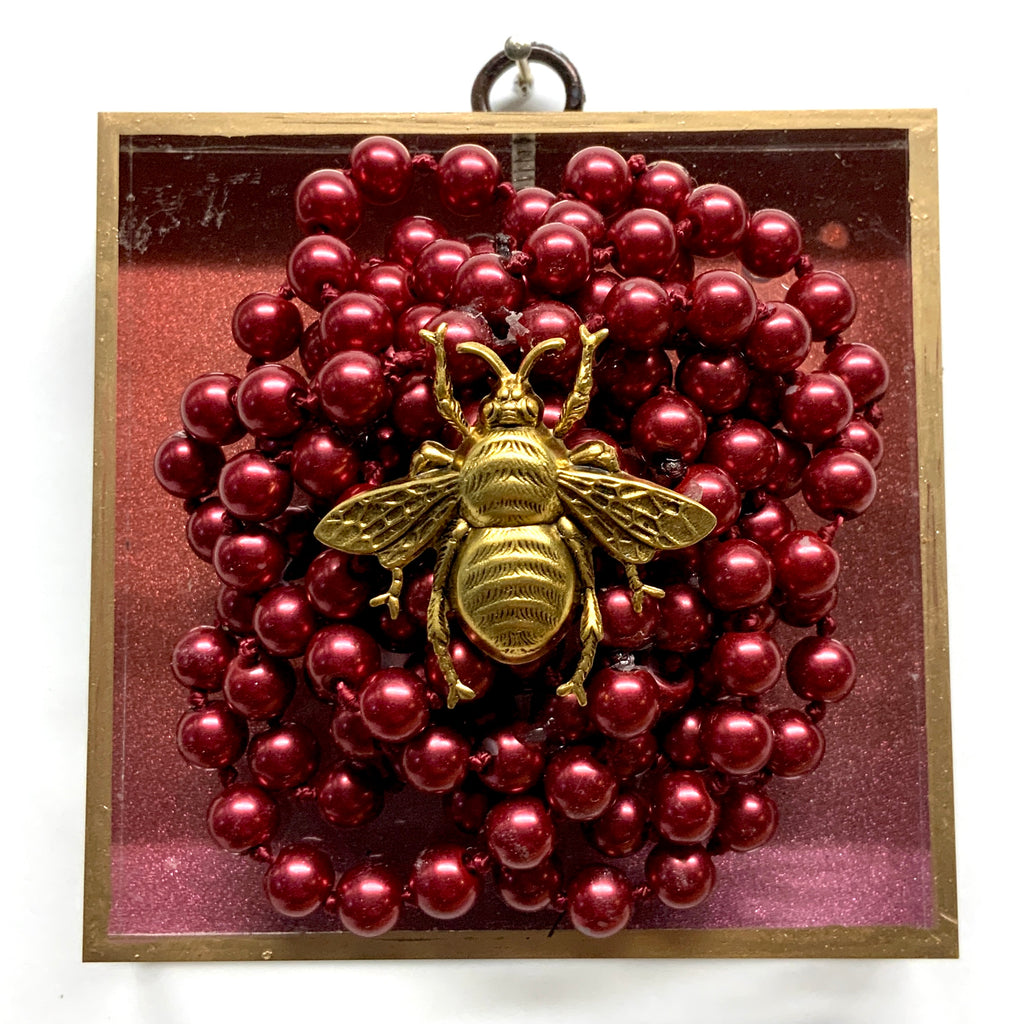 Acrylic Frame with Grande Bee on Necklace / Slight Imperfections (4