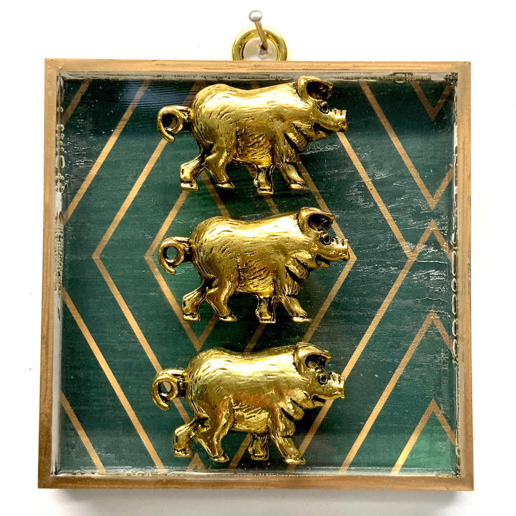 Acrylic Frame with 3 Little Pigs / Slight Imperfections (4