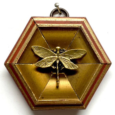 Gilt Frame with Dragonfly (3.25