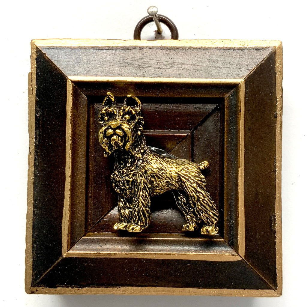 Wooden Frame with Schnauzer (3