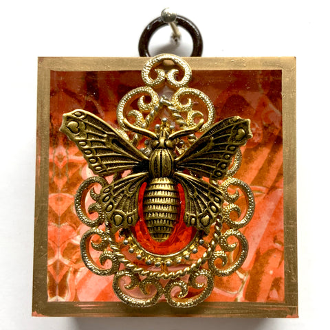 Acrylic Frame with Butterfly on Pendant / Slight Imperfections (2