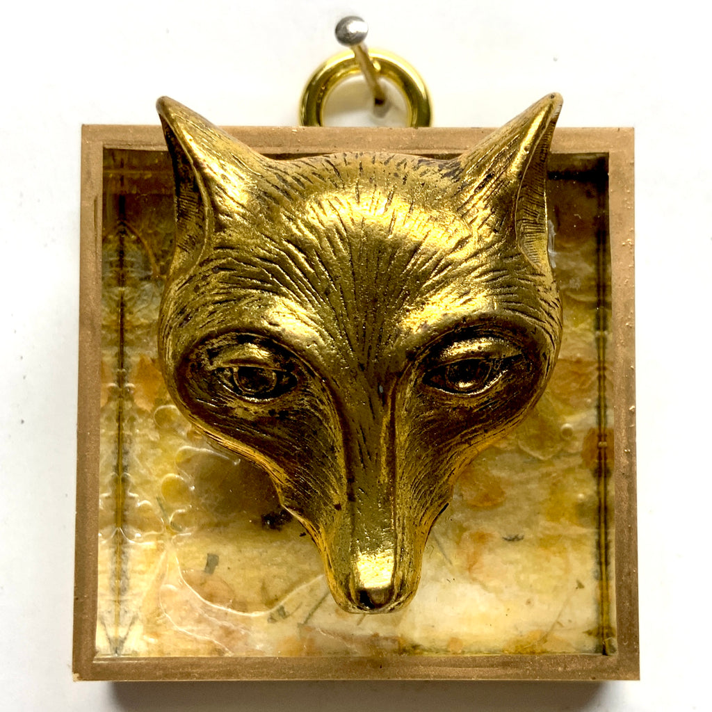 Acrylic Frame with Fox  / Slight Imperfections (2