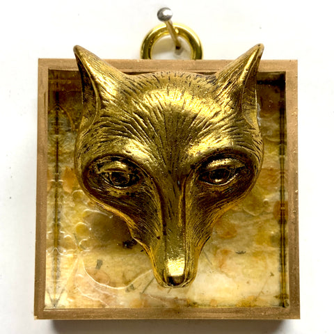 Acrylic Frame with Fox  / Slight Imperfections (2