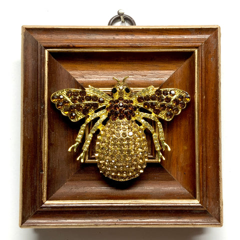 Wooden Frame with Sparkle Bee (3.75