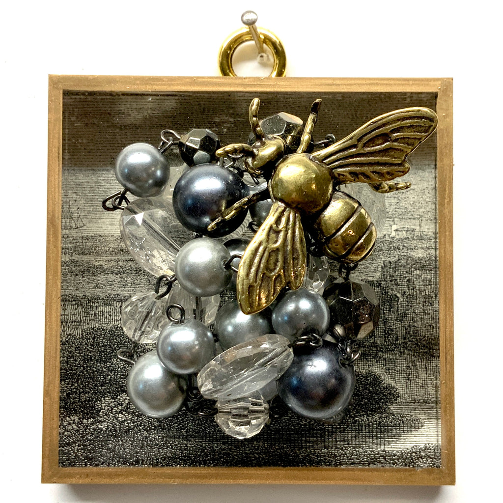 Acrylic Frame with Bee on Necklace / Slight Imperfections (3