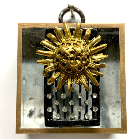 Acrylic Frame with Sun on Brooch / Slight Imperfections (2