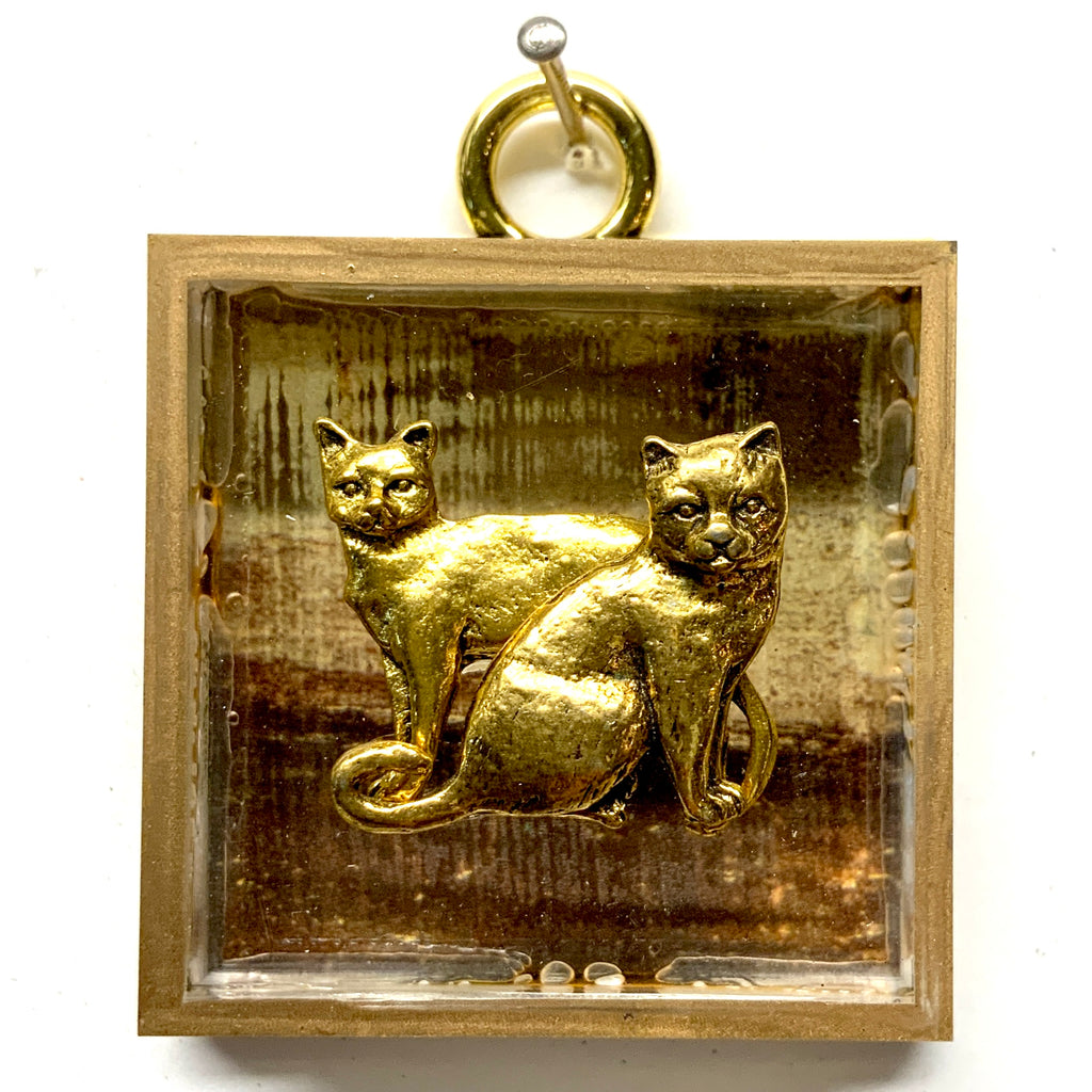 Acrylic Frame with Cats / Slight Imperfections (2