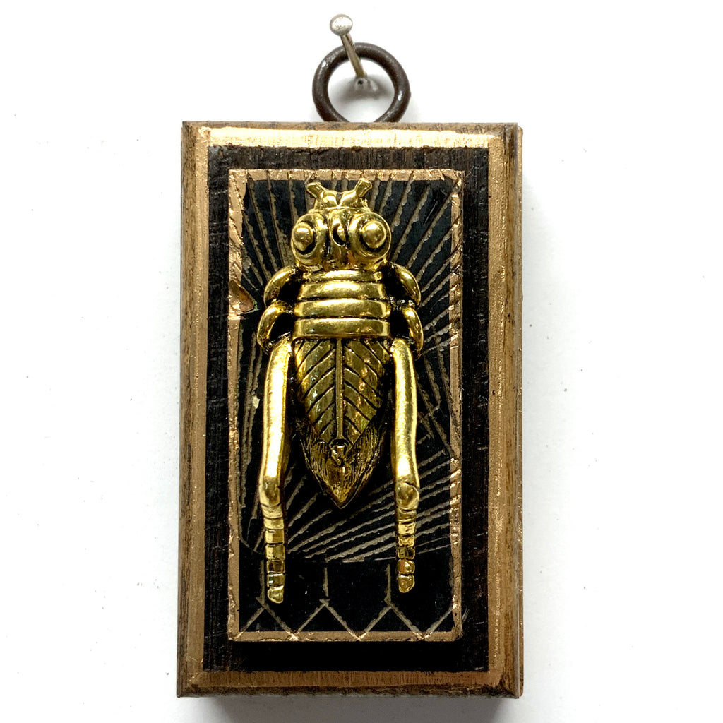 Wooden Frame with Grasshopper on Coromandel (2