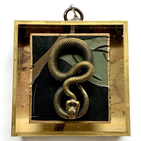 Acrylic Frame with Snake on Coromandel / Slight Imperfections (3
