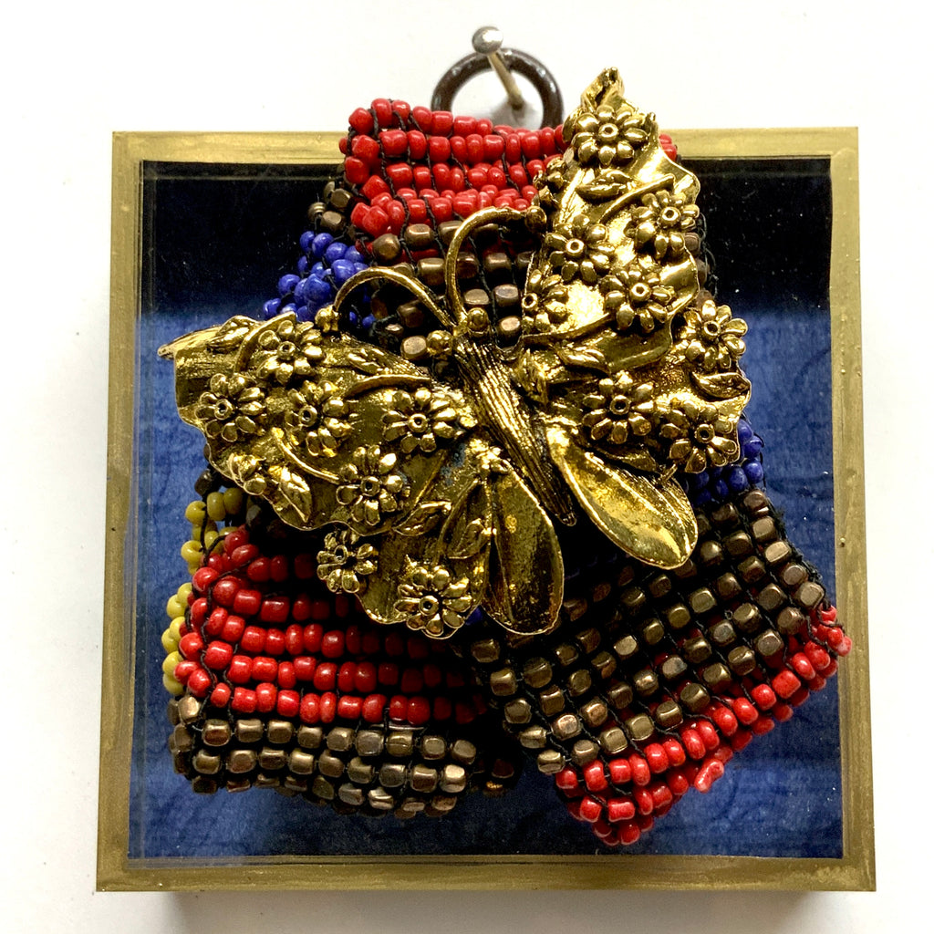 Acrylic Frame with Butterfly on Beads / Slight Imperfections (3