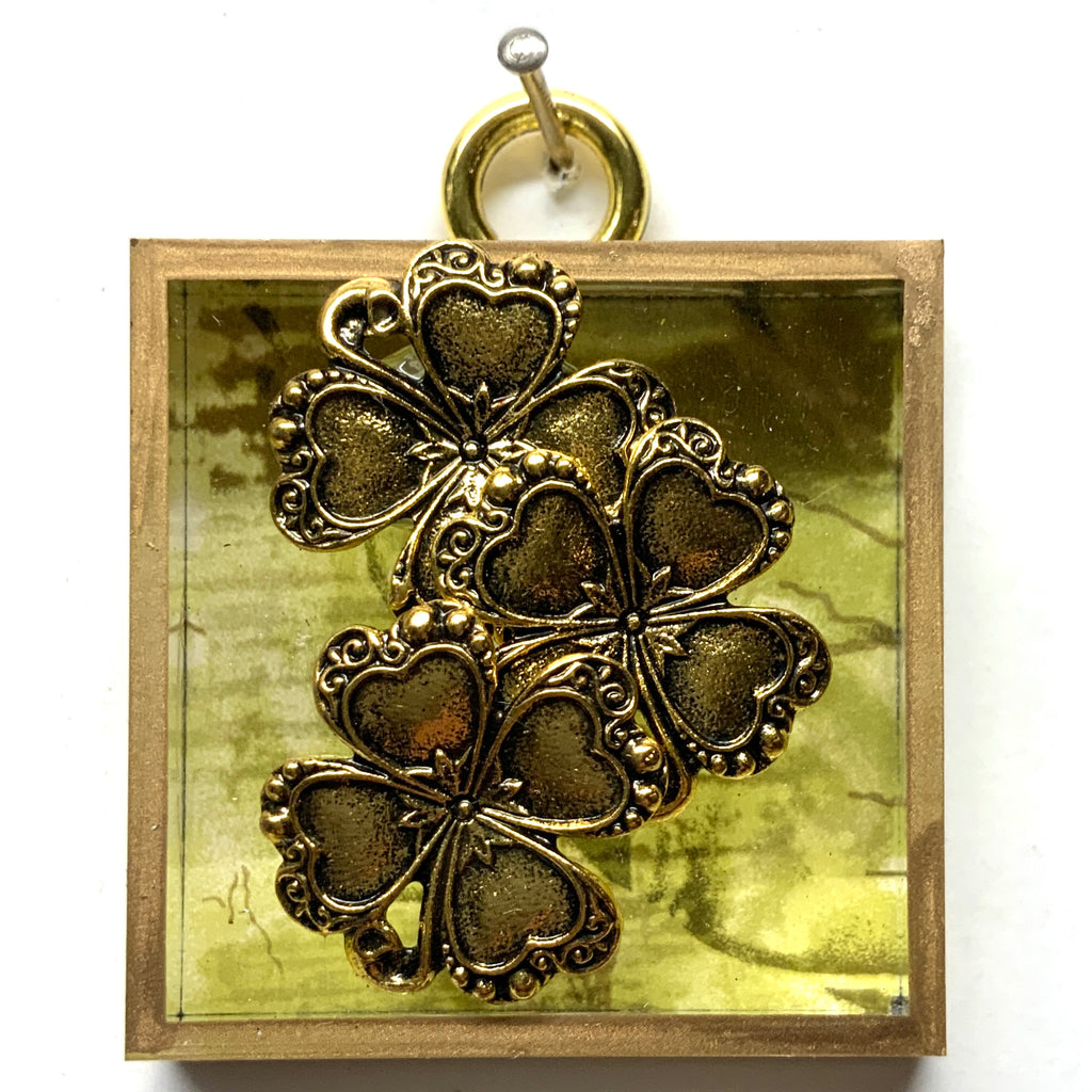 Acrylic Frame with Clovers / Slight Imperfections (2
