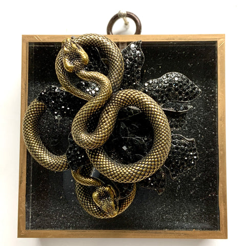 Acrylic Frame with Snakes on Brooch / Slight Imperfections (3