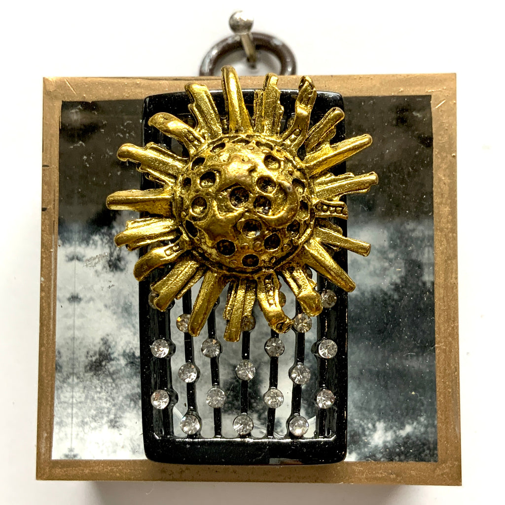 Acrylic Frame with Sun on Brooch / Slight Imperfections (2