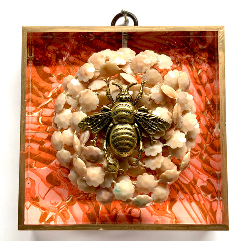 Acrylic Frame with Grande Bee on Necklace / Slight Imperfections (4