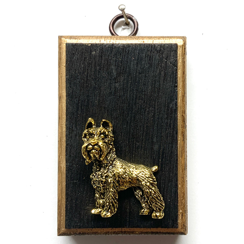 Bourbon Barrel Frame with Schnauzer (2.5
