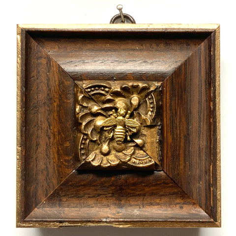 Wooden Frame with Napoleonic Bee (4.25