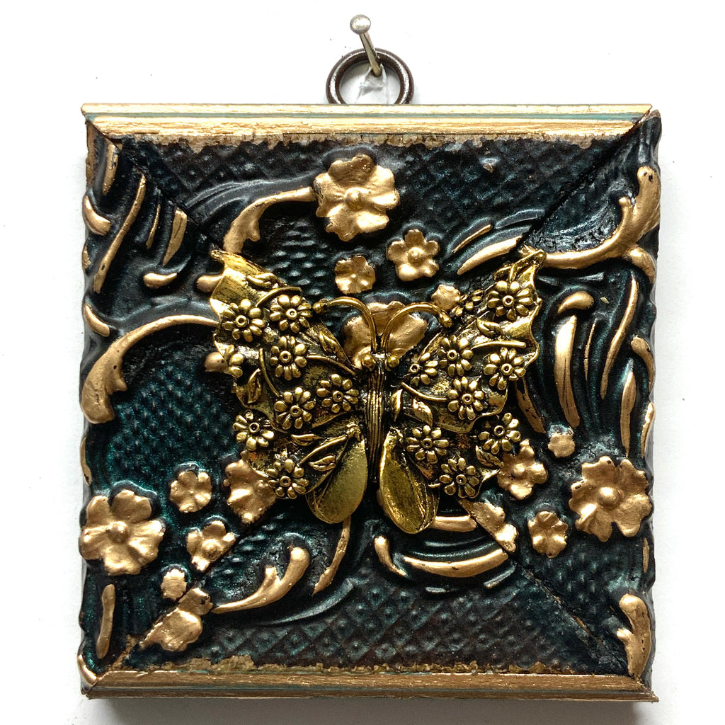 Painted Frame with Butterfly (3.75