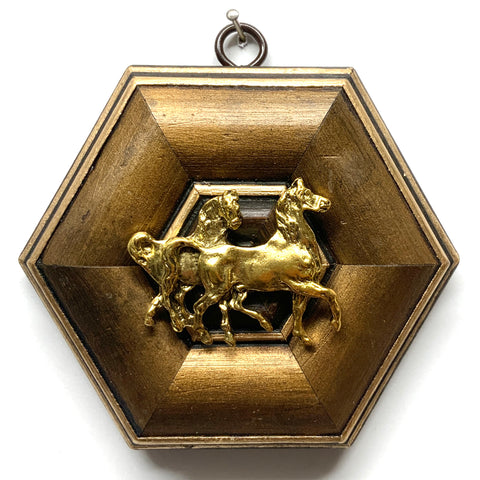 Gilt Frame with Horses (4.75