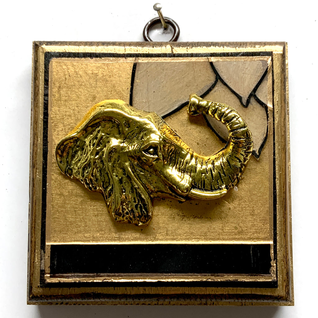 Bourbon Barrel Frame with Elephant on Coromandel (4